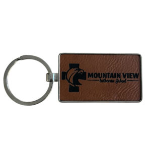 MVLS Leather Keychain